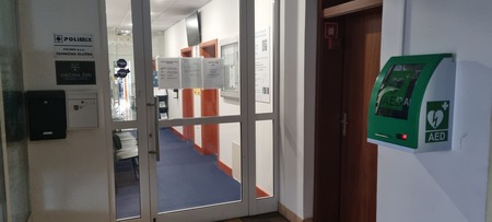 Pred vhodom v obcinske prostore, Loška c. 1